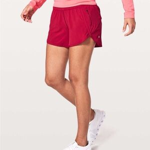 Lululemon Tracker Short 4” Ruby Red